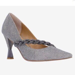 NWOT J. Reneé Women's Nyomee Pointed-Toe Rhinestone-Encrusted Pumps Size 7.5